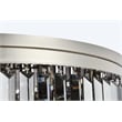 Urban Classic Sydney 17-Light Metal Royal Cut Flush Mount in Black