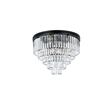 Urban Classic Sydney 17-Light Metal Royal Cut Flush Mount in Nickel