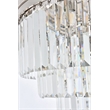 Urban Classic Sydney 17-Light Metal Royal Cut Flush Mount in Nickel