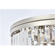 Urban Classic Sydney 17-Light Metal Royal Cut Flush Mount in Nickel