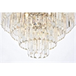 Urban Classic Sydney 17-Light Metal Royal Cut Flush Mount in Nickel
