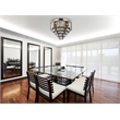 Urban Classic Sydney 17-Light Metal Royal Cut Flush Mount in Polished Nickel