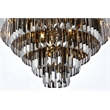 Urban Classic Sydney 17-Light Metal Royal Cut Flush Mount in Polished Nickel
