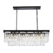Urban Classic Sydney 12-Light Metal Royal Cut Chandelier in Matte Black