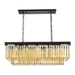 Urban Classic Sydney 12-Light Metal Royal Cut Chandelier - Matte Black Finish