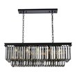 Urban Classic Sydney 12-Light Metal Royal Cut Chandelier - Black Finish
