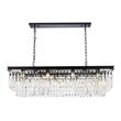 Urban Classic Sydney 12-Light Metal Royal Cut Chandelier in Black