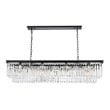 Urban Classic Sydney 12-Light Metal Royal Cut Chandelier - Matte Black