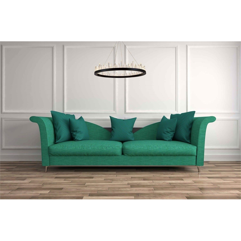 Urban Classic Malta 40-Light Metal Royal Cut Chandelier in Satin Dark Gray