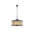 Urban Classic Chelsea 8-Light Metal Royal Cut Chandelier - Matte Black