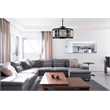 Urban Classic Chelsea 8-Light Metal Royal Cut Chandelier in Matte Black