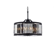Urban Classic Chelsea 8-Light Metal Royal Cut Chandelier in Matte Black