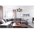 Urban Classic Chelsea 8-Light Metal Royal Cut Chandelier in Matte Black