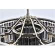 Urban Classic Chelsea 8-Light Metal Royal Cut Chandelier in Matte Black