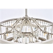 Urban Classic Chelsea 8-Light Metal Royal Cut Chandelier - Polished Nickel