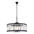 Urban Classic Chelsea 10-Light Metal Royal Cut Chandelier in Black