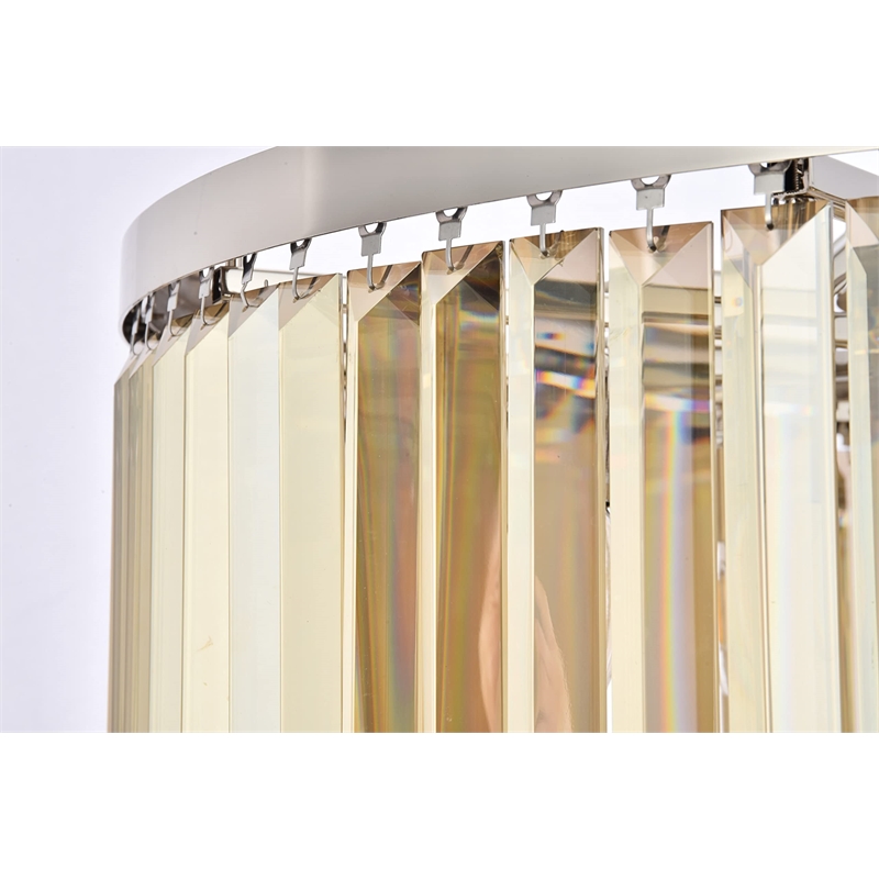 Urban Classic Chelsea 10-Light Metal Royal Cut Chandelier - Polished Nickel