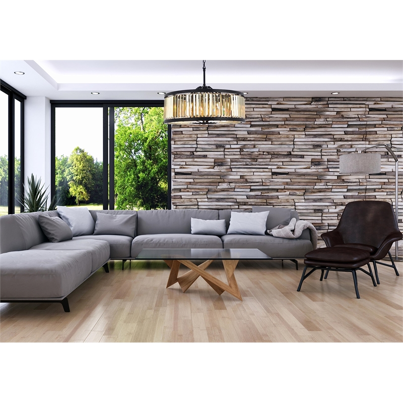 Urban Classic Chelsea 10-Light Metal Royal Cut Chandelier - Polished Nickel