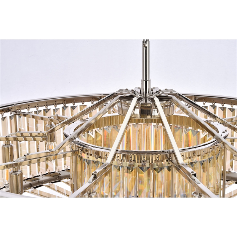 Urban Classic Chelsea 10-Light Metal Royal Cut Chandelier in Matte Black