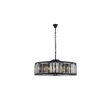 Urban Classic Chelsea 10-Light Metal Royal Cut Chandelier in Matte Black