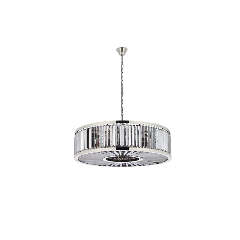 Urban Classic Chelsea 10-Light Metal Royal Cut Chandelier in Matte Black