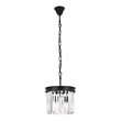Urban Classic Sydney 3-Light Transitional Metal Royal Cut Pendant in Black