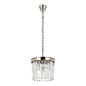 Urban Classic Sydney 3-Light Metal Royal Cut Pendant - Polished Nickel