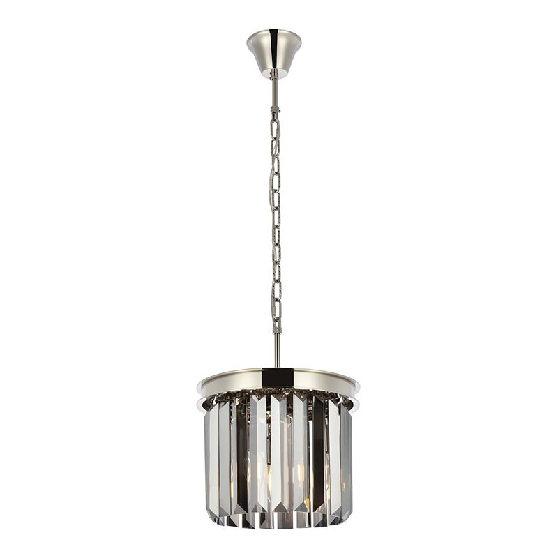 Urban Classic Sydney 3-Light Metal Royal Cut Pendant in Polished Nickel