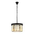 Urban Classic Sydney 3-Light Metal Royal Cut Pendant in Matte Black