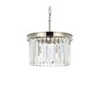 Urban Classic Sydney 3-Light Metal Royal Cut Pendant in Polished Nickel