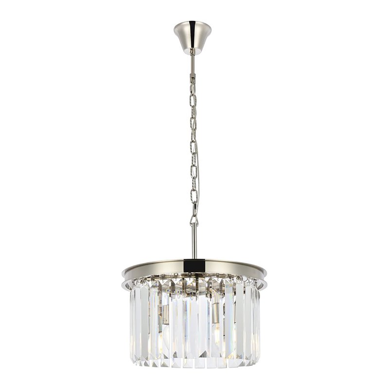 Urban Classic Sydney 3-Light Metal Royal Cut Pendant in Polished Nickel