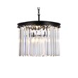 Urban Classic Sydney 6-Light Metal Royal Cut Pendant in Matte Black