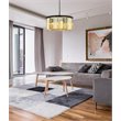 Urban Classic Sydney 8-Light Metal Royal Cut Chandelier in Black