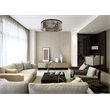 Urban Classic Sydney 10-Light Metal Royal Cut Flush Mount in Matte Black