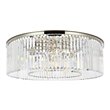 Urban Classic Sydney 10-Light Metal Royal Cut Flush Mount in Nickel Finish