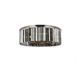 Urban Classic Sydney 10-Light Metal Royal Cut Flush Mount in Polished Nickel