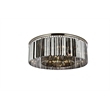 Urban Classic Sydney 10-Light Metal Royal Cut Flush Mount in Polished Nickel