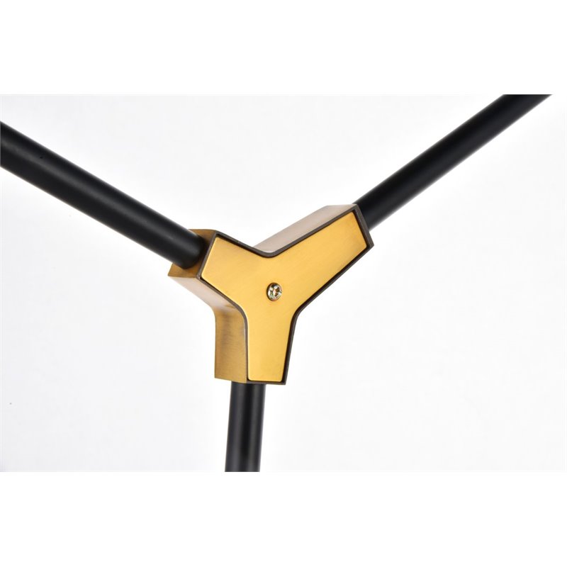 Urban Classic Cavoli 5-Light Metal Pendant in Light Antique Brass/Matte Black