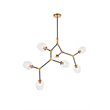 Urban Classic Cavoli 7-Light Metal Pendant in Light Antique Brass/Matte Black