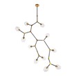 Urban Classic Cavoli 11-Light Metal Pendant in Antique Brass and Matte Black