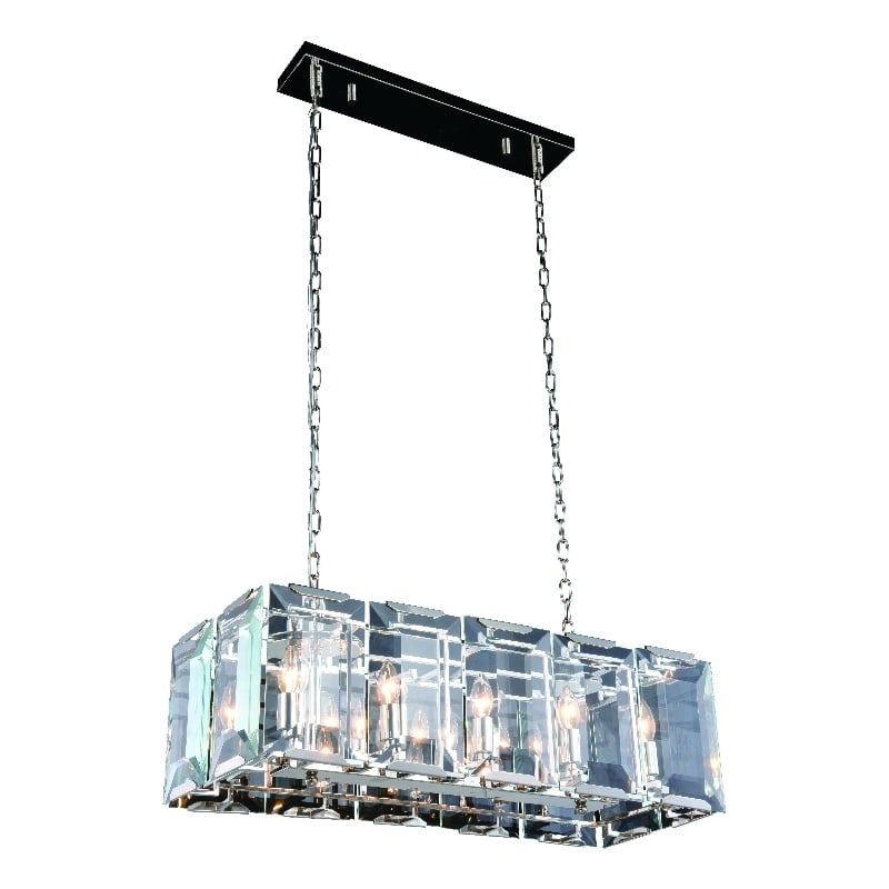 Urban Classic Monaco 10 Light Polished Nickel Chandelier Clear Glass Crystal