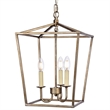 Living District Maddox 3-Light Transitional Metal Pendant in Vintage Silver