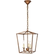Living District Maddox 3-Light Transitional Metal Pendant in Vintage Silver
