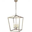 Living District Maddox 4-Light Transitional Metal Pendant in Vintage Silver