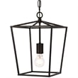 Living District Maddox 1-Light Transitional Metal Pendant in Black