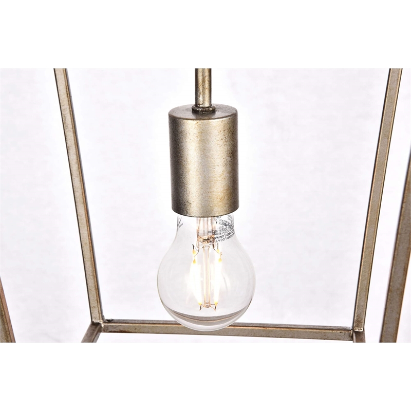 Living District Maddox 1-Light Transitional Metal Pendant in Vintage Gold