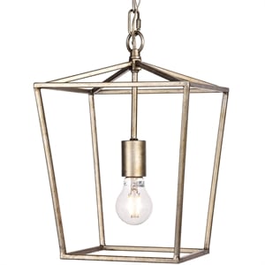 Living District Maddox 1-Light Transitional Metal Pendant in Vintage Silver