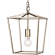 Living District Maddox 1-Light Transitional Metal Pendant in Vintage Silver