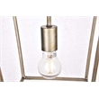 Living District Maddox 1-Light Transitional Metal Pendant in Vintage Silver