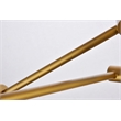 Living District Axel 6-Light Metal Pendant in Brass & Clear Finish
